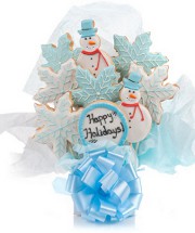 Winter Holidays Cookie Bouquet